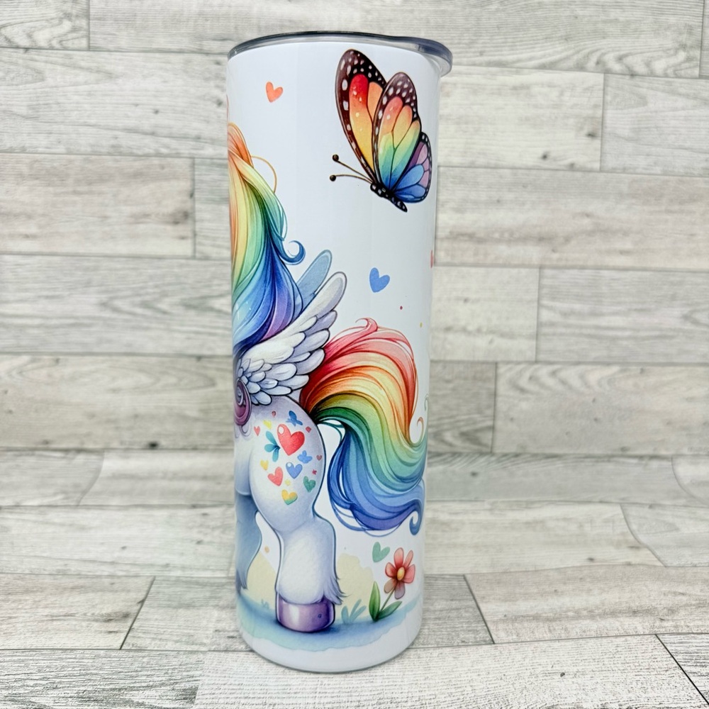 NEW- “Unicorn” 20oz Stainless Steel Tumbler Hot/Cold Drinks - Picture 2 of 6